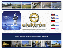 Tablet Screenshot of elektron.sk
